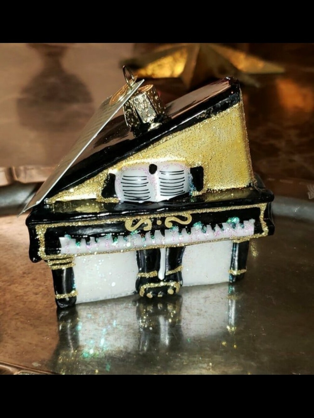 Old World Christmas Baby Grand Piano Christmas Ornament